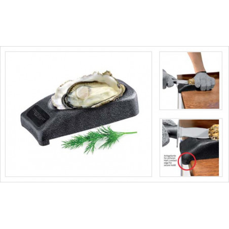 supporto per ostriche in silicone per ostriche e frutti di mare Lurrose 1 strumento apriostriche morsetto per casa e ristorante 